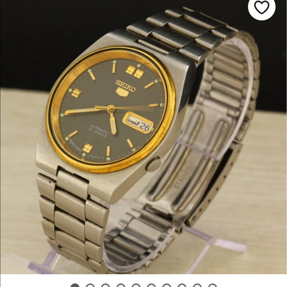 Seiko 5 Day and Date Two-Tone Watch